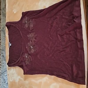 Burgundy  Ann Taylor  Blouse